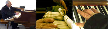 piano tuning in action